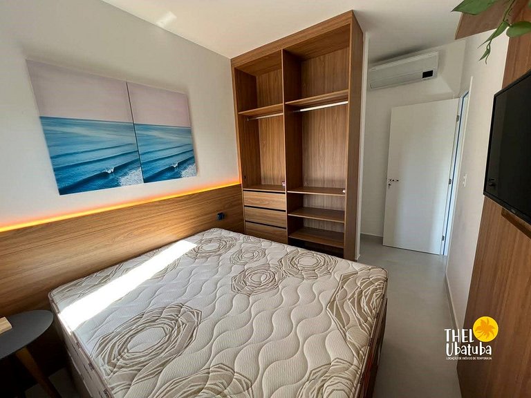 Melhor preço. Reserve sem taxas, apto novo, piscina,ubatuba