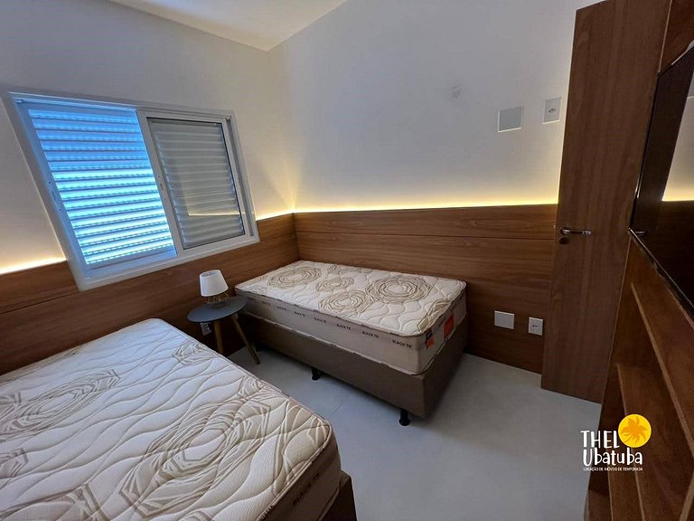 Melhor preço. Reserve sem taxas, apto novo, piscina,ubatuba