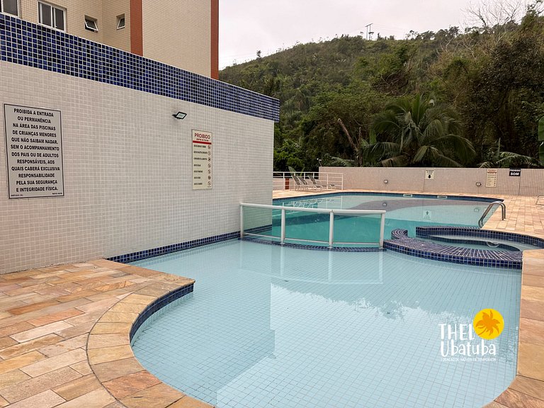 Praia Grande Ubatuba, com Ar  e piscina aquecida