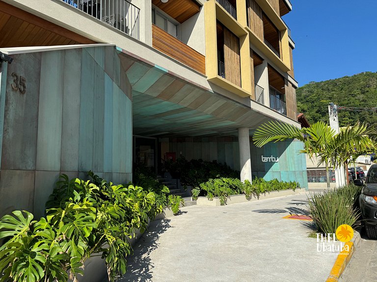 Bambu Praia Grande Ubatuba, pé na areia, frente ao mar