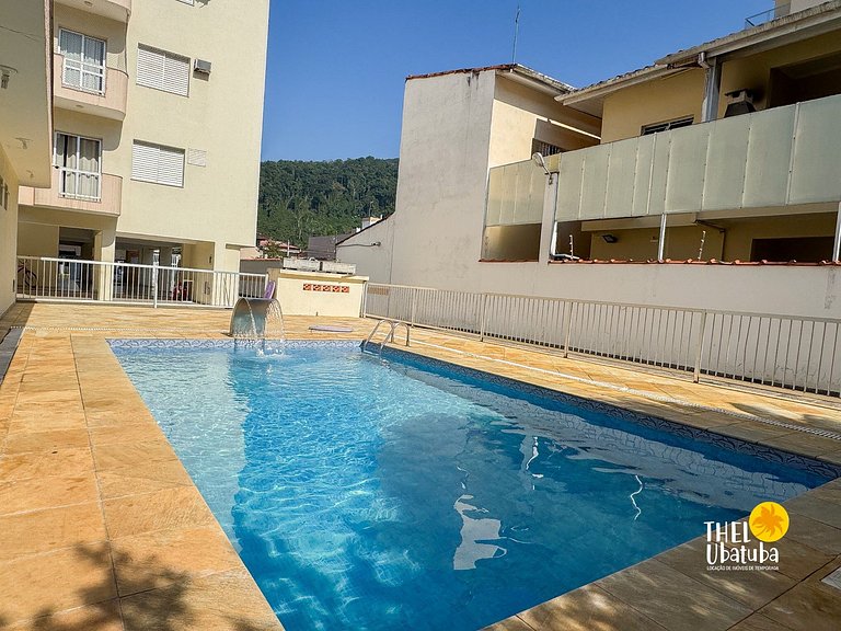 Praia Grande Ubatuba ! 2 quartos com Ar ! Piscina