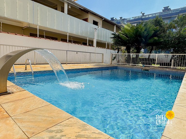 Praia Grande Ubatuba ! 2 quartos com Ar ! Piscina