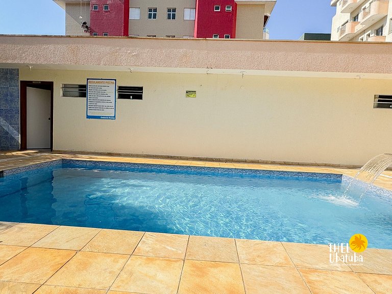 Praia Grande Ubatuba ! 2 quartos com Ar ! Piscina