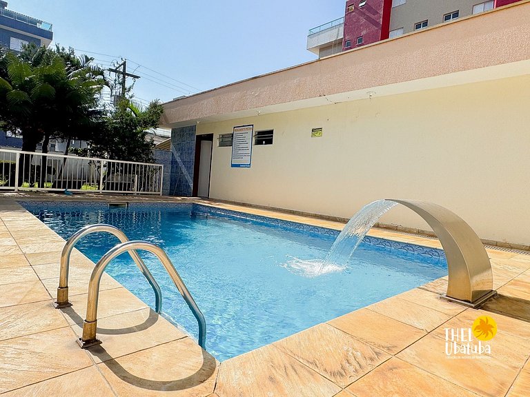 Praia Grande Ubatuba ! 2 quartos com Ar ! Piscina