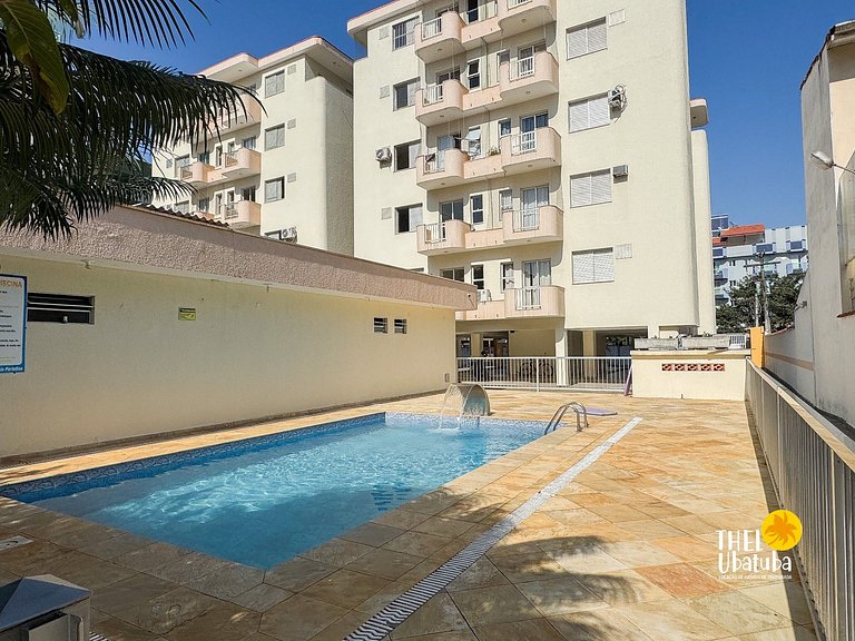 Praia Grande Ubatuba ! 2 quartos com Ar ! Piscina
