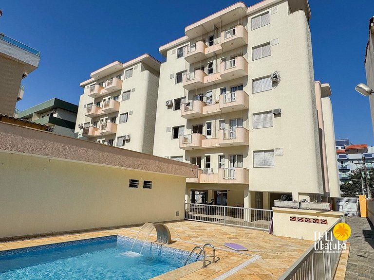 Praia Grande Ubatuba ! 2 quartos com Ar ! Piscina