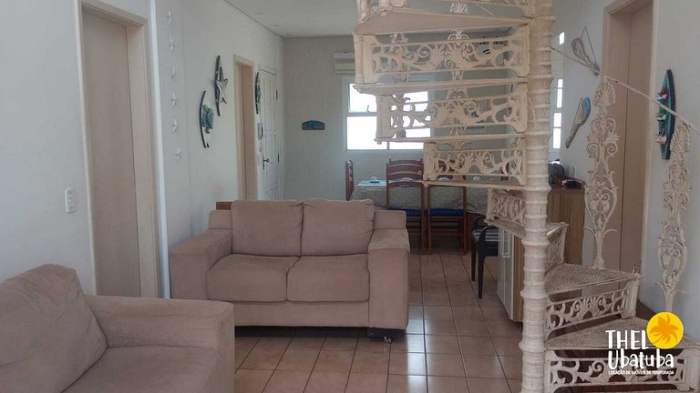 Cobertura Praia Grande com Ar e Churras 13 pessoas