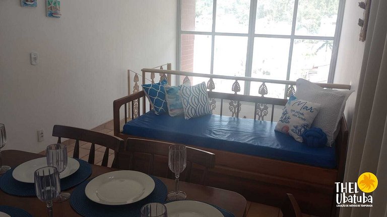 Cobertura Praia Grande com Ar e Churras 13 pessoas