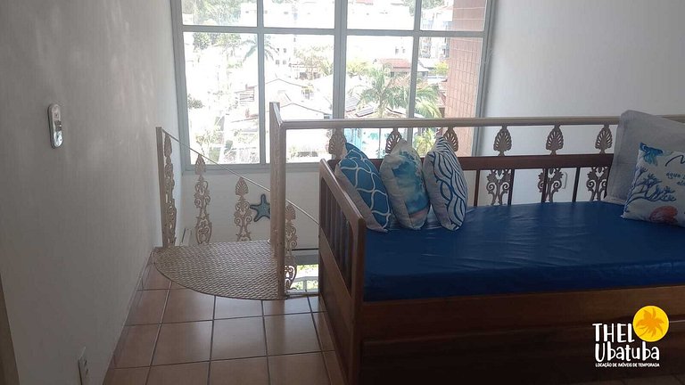 Cobertura Praia Grande com Ar e Churras 13 pessoas