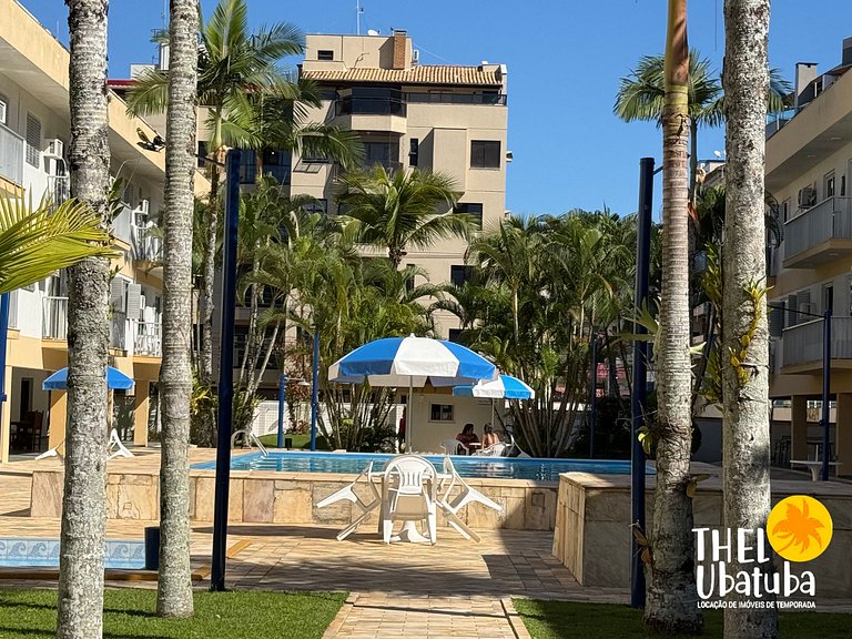Praia Grande – Apto 2 dorms com Piscina 6 pessoas