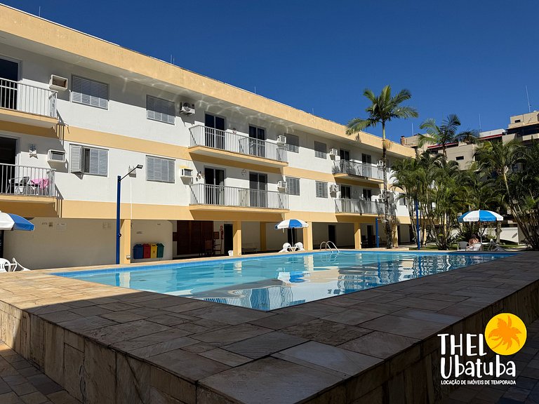 Praia Grande – Apto 2 dorms com Piscina 6 pessoas