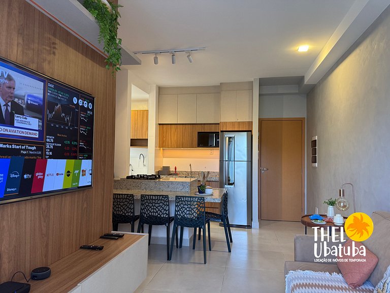 Melhor preço. Reserve sem taxas, apto novo, piscina,ubatuba