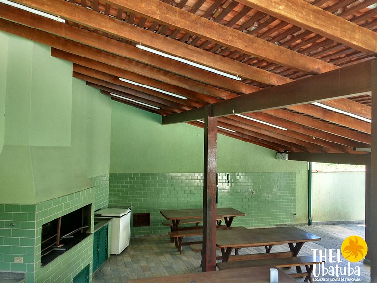 Apto na Praia Grande | piscina e churrasqueira